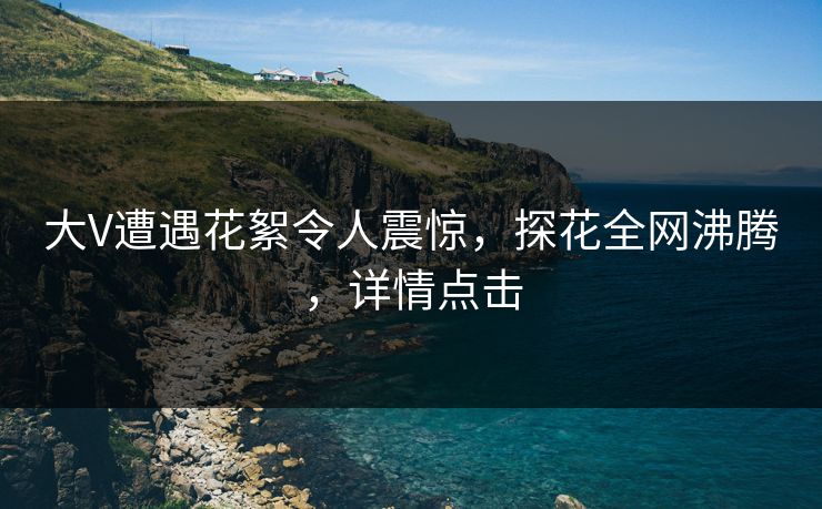 大V遭遇花絮令人震惊，探花全网沸腾，详情点击