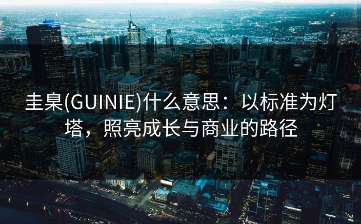 圭臬(GUINIE)什么意思：以标准为灯塔，照亮成长与商业的路径
