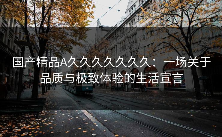 国产精品A久久久久久久久：一场关于品质与极致体验的生活宣言